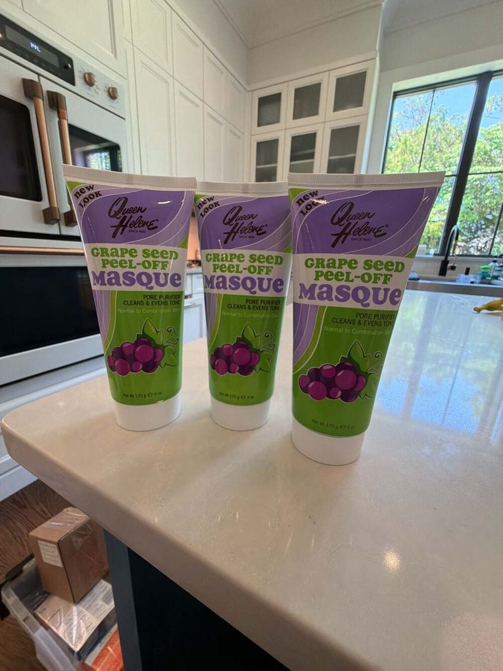 3 Pack Queen Helene Grape Seed Peel-Off Masque 6 oz Fast 2 ship out!